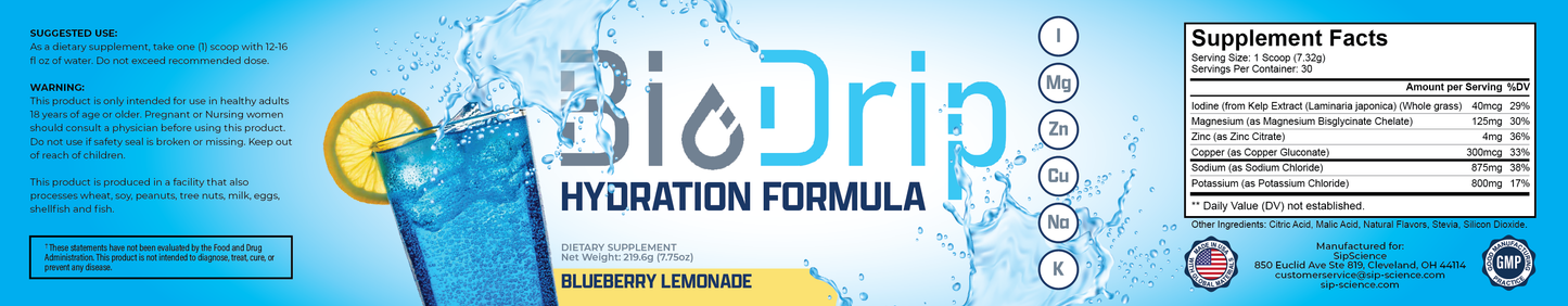 BioDrip | Blueberry Lemonade